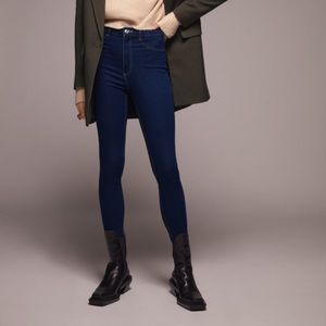 Zara Super Elastic Hi-Rise Blue Jeans